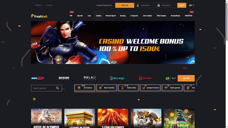 Avis sur Freshbet Casino Avis sur Freshbet Casino